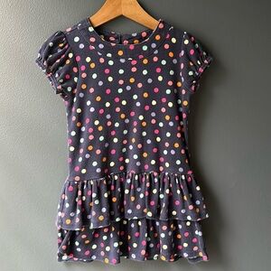 💞 GYMBOREE Girls Dress navy with polka dots girls size 7 girls